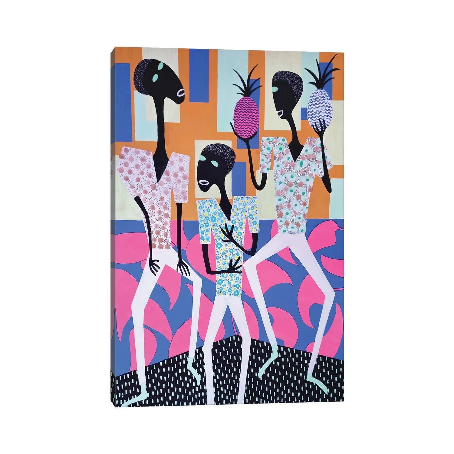 iCanvas "Pineapple Dance Party II" by Frantisek Florian Canvas Print